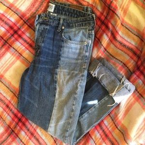 Two toned BDG cropped jeans